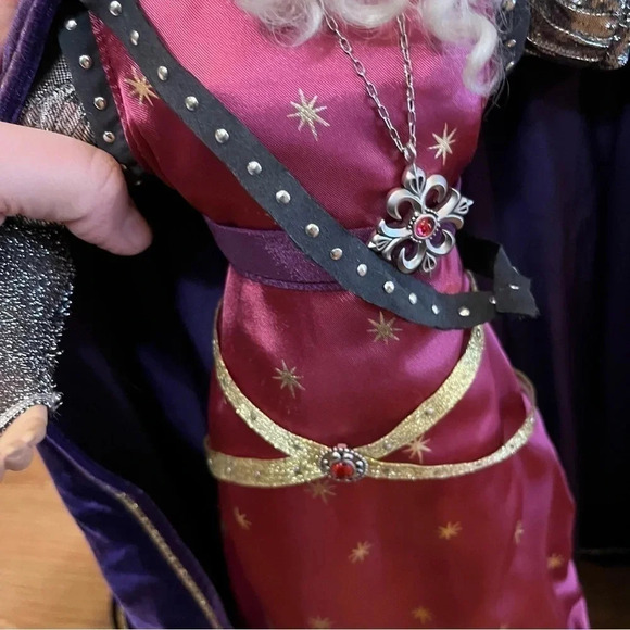 Franklin Mint Merlin Magician Wizard Camelot Series Porcelain Doll Hat Staff - Picture 11 of 12